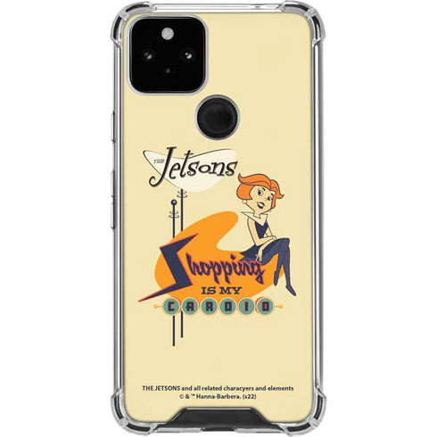 The Jetsons Shopping Is My Cardio Google Pixel 5 Clear Case